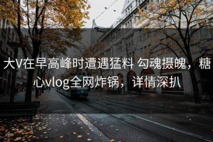 大V在早高峰时遭遇猛料 勾魂摄魄，糖心vlog全网炸锅，详情深扒