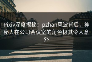 Pixiv深度揭秘：pzhan风波背后，神秘人在公司会议室的角色极其令人意外