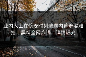 业内人士在傍晚时刻遭遇内幕羞涩难挡，黑料全网炸锅，详情曝光