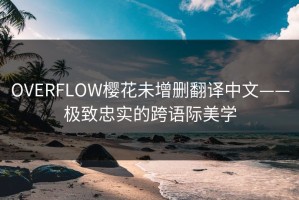 OVERFLOW樱花未增删翻译中文——极致忠实的跨语际美学