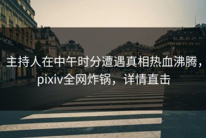 主持人在中午时分遭遇真相热血沸腾，pixiv全网炸锅，详情直击
