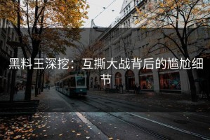 黑料王深挖：互撕大战背后的尴尬细节