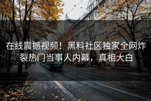 在线震撼视频！黑料社区独家全网炸裂热门当事人内幕，真相大白