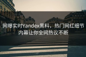 网曝实时Yandex黑料，热门网红细节内幕让你全网热议不断