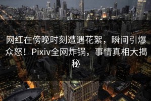 网红在傍晚时刻遭遇花絮，瞬间引爆众怒！Pixiv全网炸锅，事情真相大揭秘