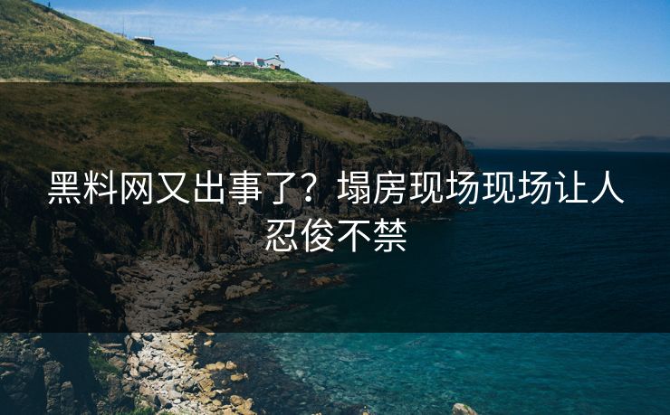 黑料网又出事了？塌房现场现场让人忍俊不禁